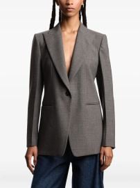 Emporio Armani single-breated Blazer Grey at Farfetch
